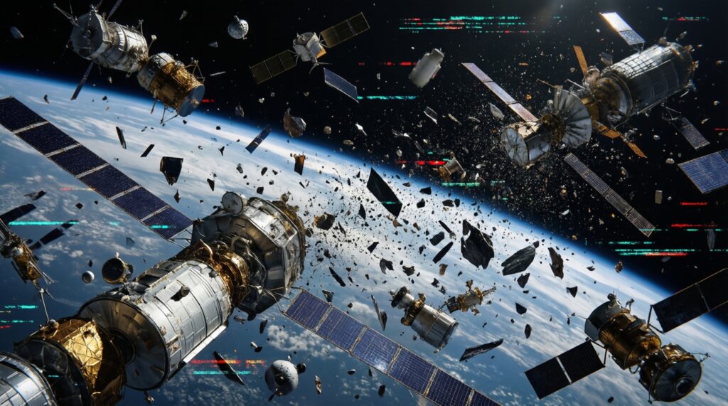 Космический мусор: почему это проблема и какие есть решения - иллюстрация