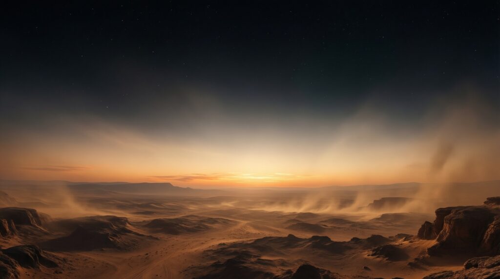 Как бы выглядело небо на других планетах: закаты, кольца и несколько солнц - иллюстрация