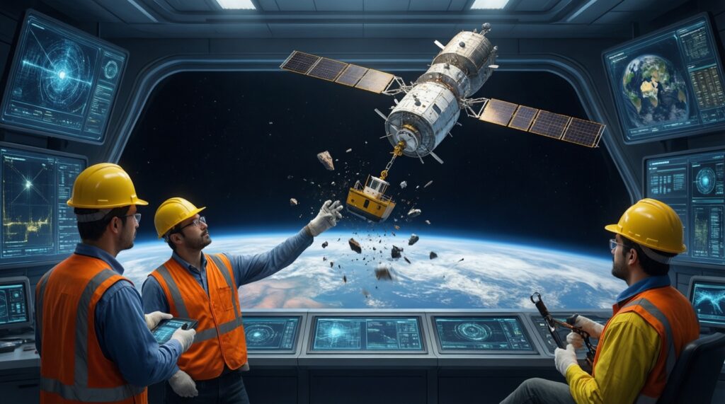 Космический мусор: насколько это опасно и как его собираются убирать - иллюстрация