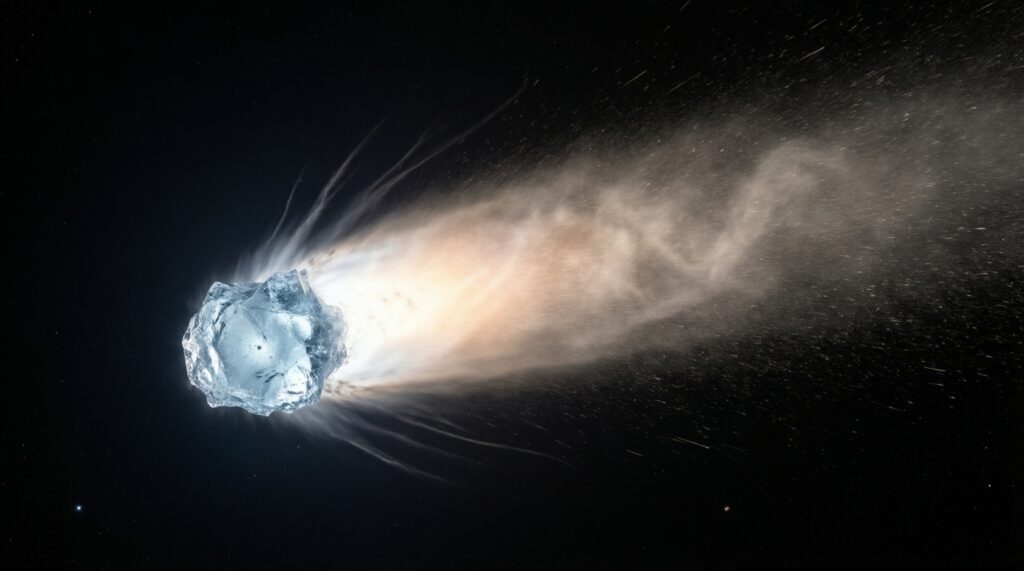 Кометы: откуда они прилетают и почему светятся хвостами - иллюстрация