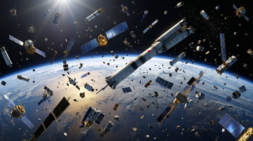 Космический мусор: как он угрожает орбитам и какие есть решения - иллюстрация