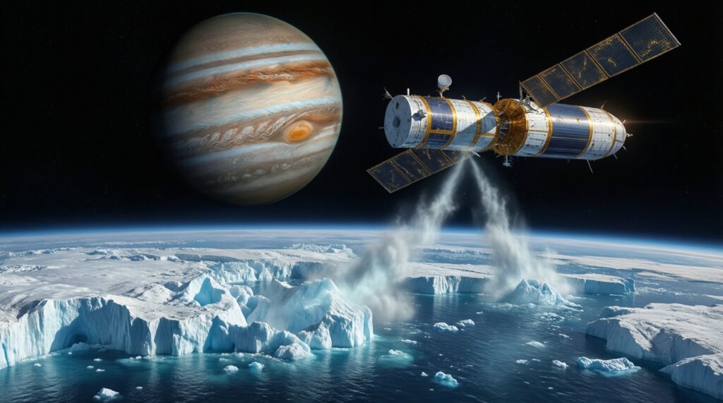 Европа и Энцелад: океаны подо льдом и шанс найти внеземную жизнь - иллюстрация