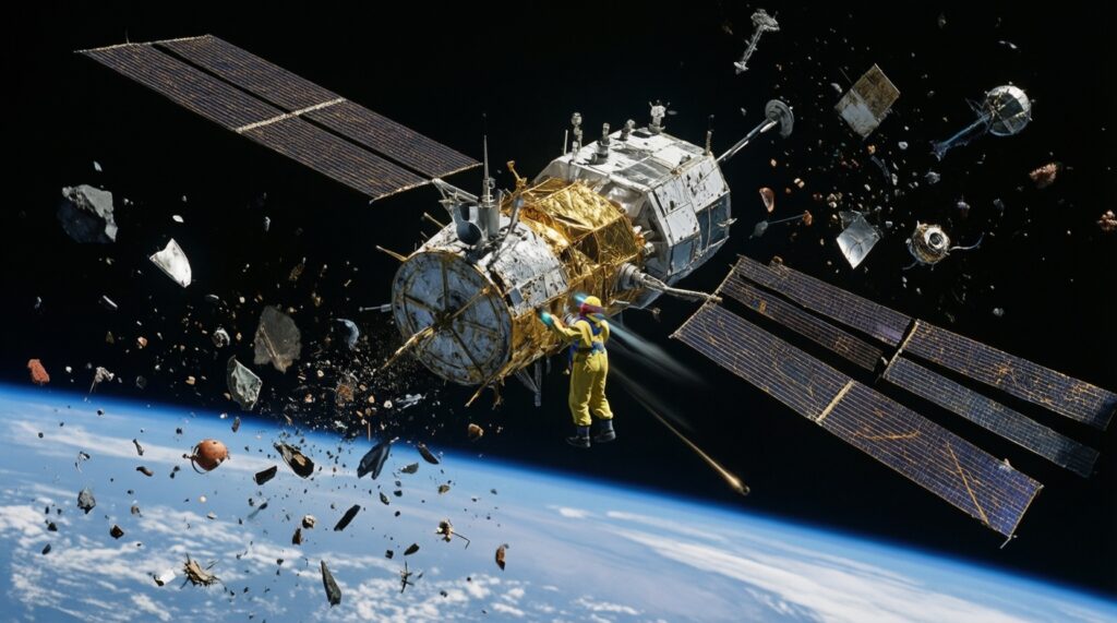 Космический мусор: масштаб проблемы и как её решают - иллюстрация