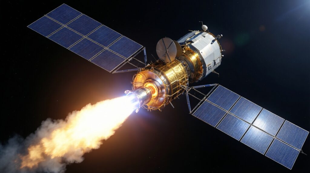 Как работают ионные двигатели и электрореактивная тяга - иллюстрация