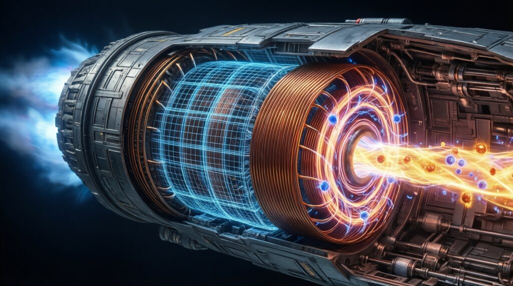 Как работают ионные двигатели и электрореактивная тяга - иллюстрация