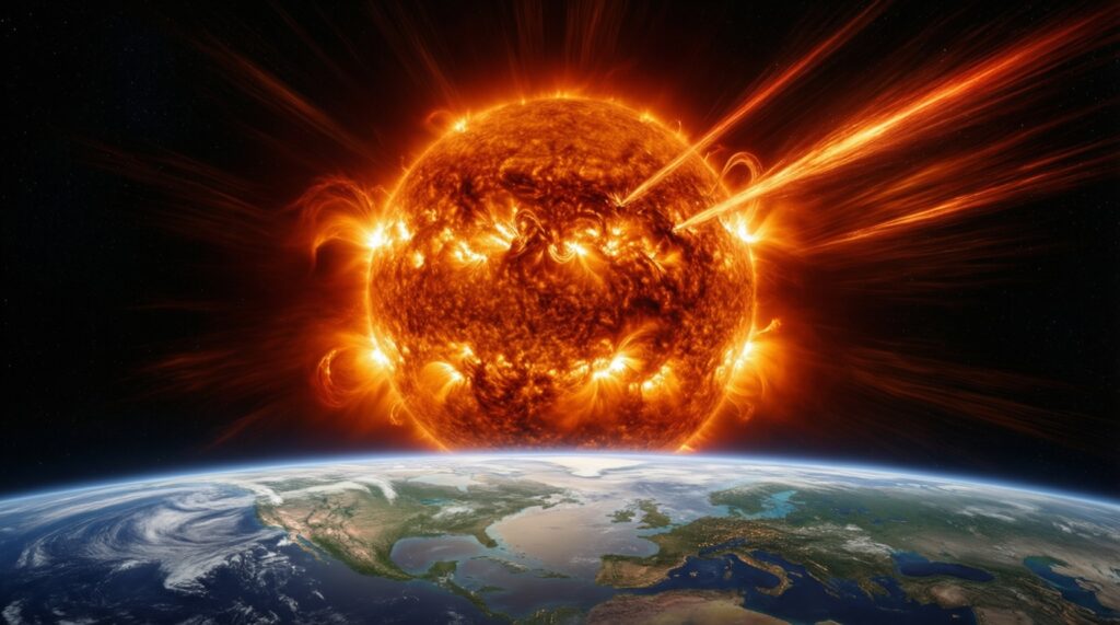 Солнечные вспышки и магнитные бури: как космическая погода влияет на Землю - иллюстрация