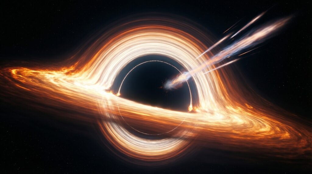 Чёрные дыры простыми словами: горизонт событий, аккреция, джеты - иллюстрация