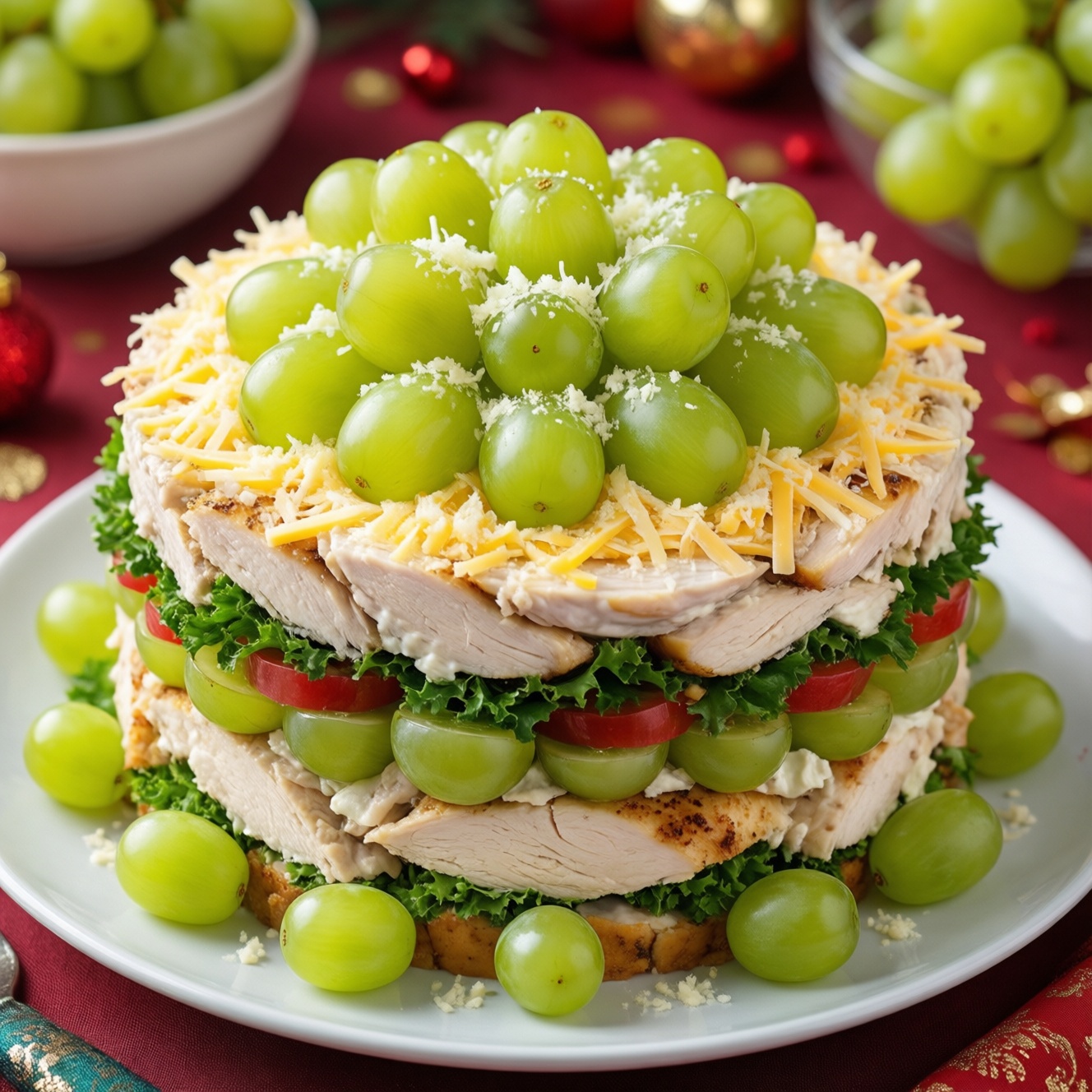 Салат «Тиффани» с курицей и виноградом: классический рецепт и современные варианты